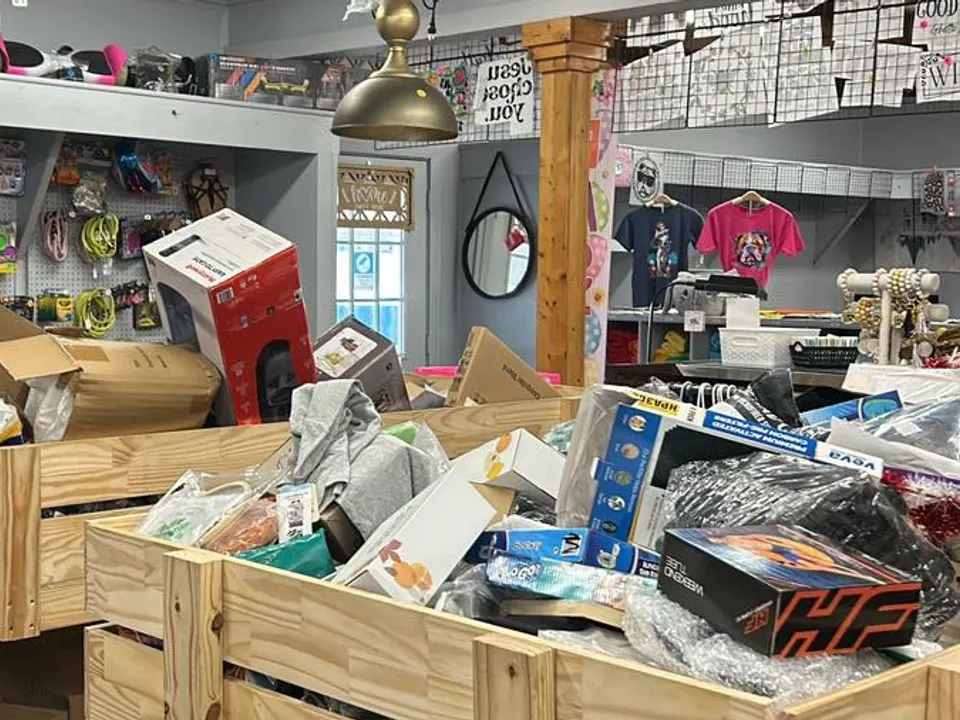 Small Town Bargains and Bins storefront in Vancleave, MS