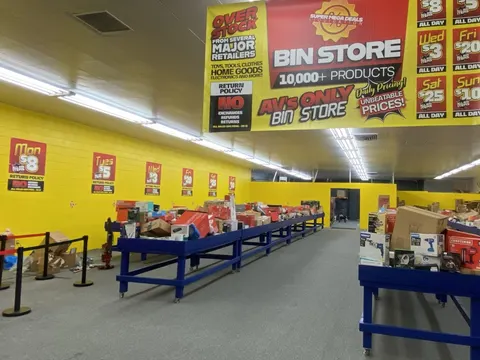 Super Mega Deals Bin Store storefront in Palmdale, CA